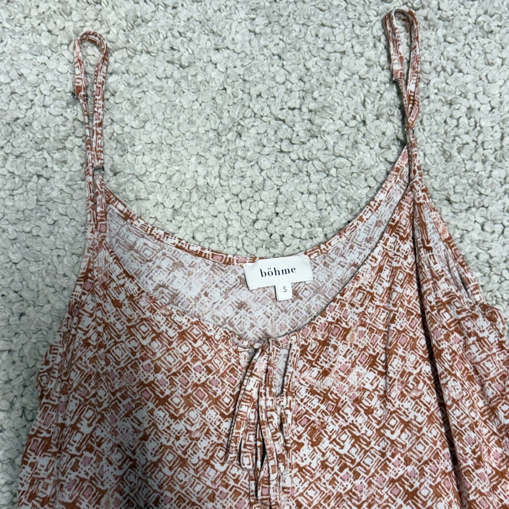 Böhme Women's Pink/Orange Patterned Maxi Dress
